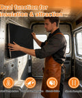 Premium Van Conversion Insulation Roll being installed in a van for sound deadening and thermal insulation, 16.5 X 315 inches.