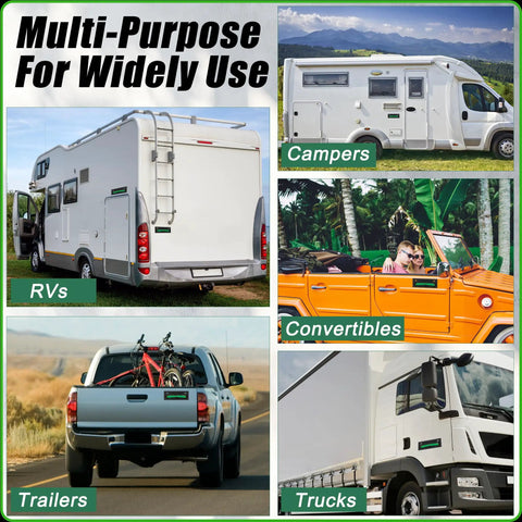 Rock Solid T Shape Rv Level Bubbles Four Pack With Dead On Green Fluid Readings Built Tough Abs For Camper Or Trailer Stick On Wall Mount Setup Totally Weather Ready And Straight Up Reliable For Weekend Getaways