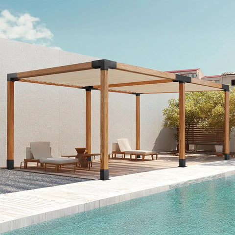 4x4 Pergola Brackets 4 Way Heavy Alloy Steel Diy Kit No Fuss Install Rust Resistant Outdoor Shade Support Brackets For Decks Gazebos And Pergolas, 2 Pack