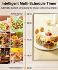 32 Inch Wall Mount Digital Signage Display With Straight Up Sharp 2K Feed And A Slim Frameless Body built to showcase food images.