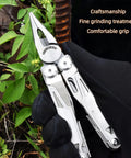 Everyday Carry 18 In 1 Multitool Pliers Set With Graded Hardness Steel close-up outdoors