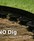 40 Ft Landscape Edging Border With 50 Anchoring Spikes 4 In Tall Plastic Garden Barrier for Lawn Flower Beds and Trees