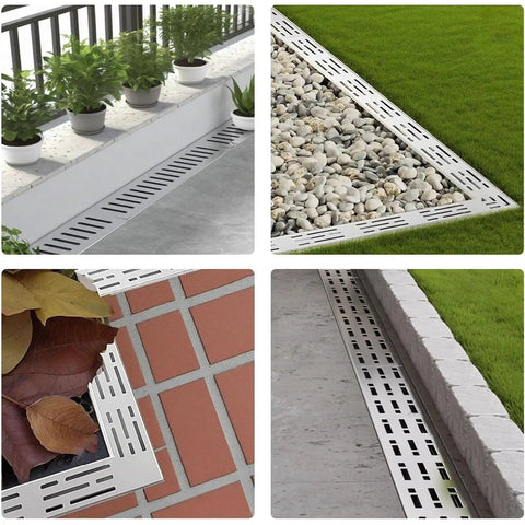Outdoor Trench Drainage Kit For Pathways And Lawns Hidden Driveway And Courtyard Drainage System Fast Water Management