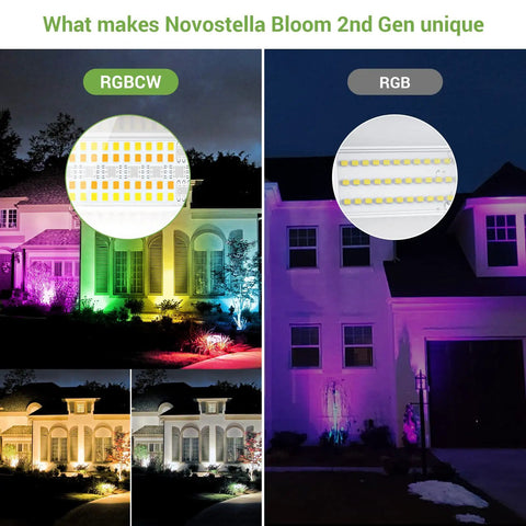 Two Pack 20W Smart LED Flood Lights With RGBCW 2700K-6500K Dimmable Outdoor Stage Lighting IP66 Waterproof Wall Washer comparison