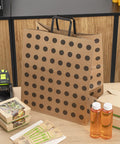 Polka Dot Kraft Paper Shopping Bags With Handles Large 15.9 By 9.8 By 17.3 Inch 100 Sustainable Takeout Bags For Weddings And Parties