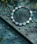 Antique Silver Tube Spacer Beads 300 Pcs Tibetan Zinc Alloy 4x5mm With 2.2mm Hole for bracelet jewelry making on blue background