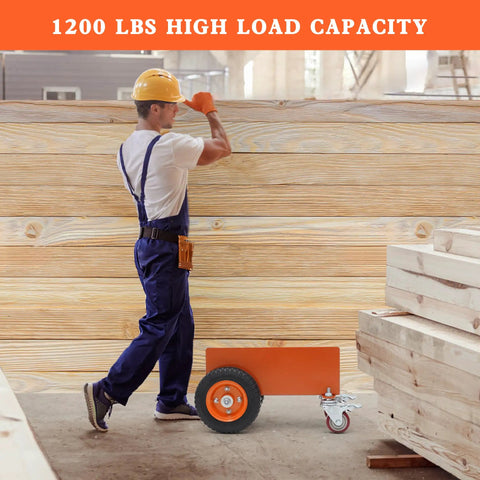 Heavy Duty Panel Dolly Cart With 1200 Lbs Capacity Four Smooth Roll Wheels Rustproof Steel Build To Haul Drywall Or Doors Like A Badass On Tight Job Sites Without Breaking A Sweat