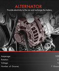 Drop-In 12V 105 Amp Clockwise Alternator For Honda Accord 2003-2007, Civic 2006-2011, CR-V 2007-2011, Element 2003-2011