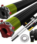 Heavy Duty Pro Grade Garage Door Torsion Spring Kit 207x1.75x23 With 1 Inch Bearing, Non Slip Gloves, Winding Bars, Installation Manual