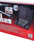 GearPlus 18 Piece Ratcheting Spanner Set With 180 Degree Swivel Head 72 Tooth Gear System packaging box