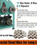 Intbuying Electric Pipe Tube Bender Roller Machine With 1.5Kw Power for Stainless Steel and Mild Steel Bending die sets overview.