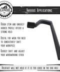 8 Inch Bench Holdfast Clamps for Woodworking, Heavy Duty Hold Downs display with features and benefits for woodwork fastening