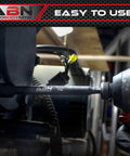 Impact Nut Driver Set Eight-Piece Metric Magnetic Bits With 6 Inch Long Shanks And Quarter Inch Hex Shank in use on machinery