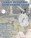 Pro Shop Sleeve Height And Counter Bore Gauge For All Diesel Engines Precision Cylinder Measurement Zero To One Inch Range in engine bay.