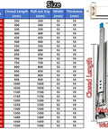 Size chart for Full Extension Side Mount Drawer Slides With Double Row Ball Bearing Metal Runners 28 Inch, showing dimensions.