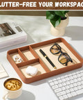 Multi Pocket Acrylic Valet Tray Router Templates For Desktop Organizers And Storage Solutions Precision Inlay Jig Making Custom Woodworking Crafts A Total Breeze That Cuts Setup Time And Keeps Your Bench Spotless, displaying sunglasses and a pen.