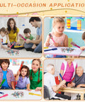 Families and kids using Colorful Magnetic Bingo Wands Eight Piece Set Seven Point Eight Seven Inch Long Ideal For Bingo Chips