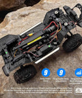 2 In 1 Fusion FOC Brushless Drive System For 1 Tenth Scale RC Rock Crawler with Built In Encoder and 1800KV Motor, interior view