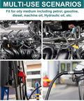 Five Sixteenth Inch ID Fuel Line Hose 10 Ft With 10 Clamps High Pressure 300 PSI NBR Oil Resistant Engine Fuel System Use