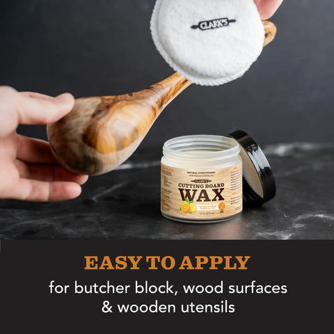 Two In One Wood Care For Cutting Boards And Butcher Block Surfaces With Beeswax And Food Grade Mineral Oil, 6 oz jar with applicator