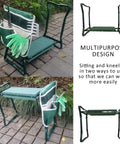Built Tough Garden Kneeler And Seat Foldable Stool With Large Tool Pouch And Storage Bag Space Saving Design Ideal Gift For Gardeners Seniors And Parents