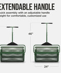 Compost Spreader With 24 Inch Wide Drum For Even Coverage Of Compost Soil Sand Manure And Mulch Perfect For Yard Work And Home Lawn Care Heavy Duty Steel Frame Spreader With Adjustable Handle For Topdressing And Peat Moss