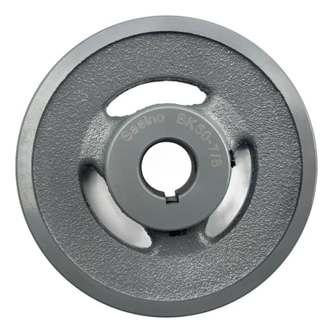 7/8 Inch Bore V Belt Pulley With 4.75 Inch Outside Diameter Cast Iron One Groove Sheave For A AX B BX 4L 5L V Belts Standard 3/16x3/32 Keyseats Statistically Balanced And Rust Resistant Finish