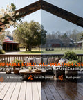 Outdoor pergola with 15 Degree Slant Pergola Bracket Kit For 4 By 4 Posts Two Way L Shaped Roof Brackets, weather-resistant coating
