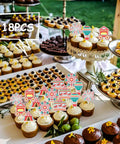 18 Pieces Red Glitter Fireworks Cupcake Toppers for Circus Theme Parties Clown Hot Air Balloon Carnival Tent Decor Supplies