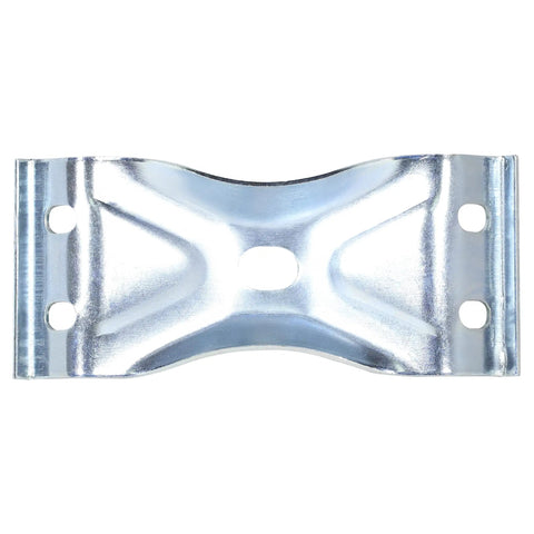 Heavy Duty Zinc Plated Steel Surface Mount Corner Bracket For Table Aprons And Frames Two Inch Tall By Four Inch Wide Furniture Brace That Locks Dead Tight Squashes Every Wobble