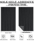 10 Pcs No Slip Shoe Sole Grip Pads Self Adhesive Rubber Traction Sheets For Leather And Smooth Soles Black 3.1 By 5.1 Inches