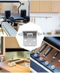 White Nickel Satin Self Closing Cabinet Hinges Set 16 Pieces With Soft Close Dampers featuring kitchen cupboard examples