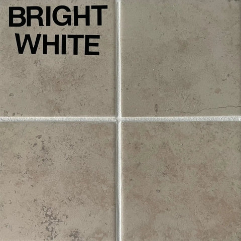 Tile with Easy Clean Grout Finish Kit With Color And Seal Grout, Stain Resistant, Bright White grout line