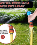 Hand holding hose with perfect fit, no leakage after using 120 Piece PEX Clamps Kit With Pliers Heavy Duty Stainless Steel Cinch Crimp Rings