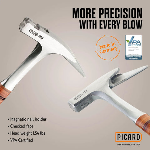 Beefy Full Steel Roofing Hammer 950g With Leather Grip Magnetic Nail Holder Forged Alloy Steel Head And Checked Face