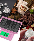 Ultra Precise 1000g Digital Pocket Gram Scale With 0.01g Accuracy, Tiny But Mighty Mini Jewelry Scale With Protective Cover in use with jewelry, herbs, and coins