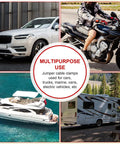 Two Pack Heavy Duty Pure Copper Battery Charger Clamps Alligator Clips for 12V 24V 36V multipurpose vehicle use