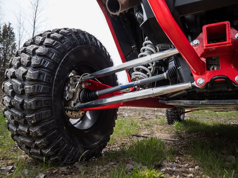 Beefed Up Billet Aluminum Rear Radius Arms For Polaris RZR XP 1000 And XP 4 1000 Models, 1-1/4 Inch 7075 Solid Aluminum Bar Upgrade Over OEM 3/4 Inch on rear suspension