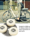 High Performance Planetary Gear Kit 36T With High Strength Steel Gears For 500W To 750W Motors next to electric bicycle on street