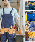 One Quarter Inch Hex Bit Holder Keychain Kit With Quick Change System attached to tool belts in construction settings