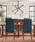 Vintage Sputnik 10 Light Pendant Chandelier In Black And Gold Brushed Finish For Dining Room Foyer Entryway A Bold Statement Piece