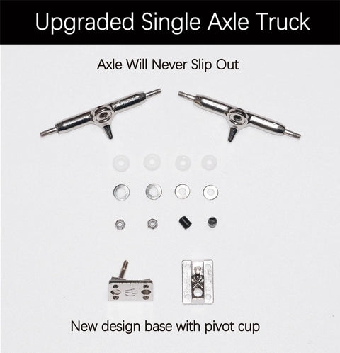 Pro Fingerboard 34mm Wooden Deck Dragon Edition CNC swirl trucks with thick base pivot cup and precision snappy graphics components.