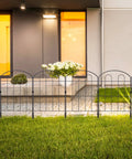 28 Pack Decorative Garden Fence Panels Outdoor Yard Friendly 24 Inch High 13 Inch Wide 30 Feet Long Coated Metal Rust Proof