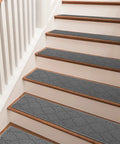 Non Slip Stair Treads For Wooden Steps 28 By 9 Inches 10 Pack Grey Polypropylene Indoor Stair Runners For No Slip Safe Kid