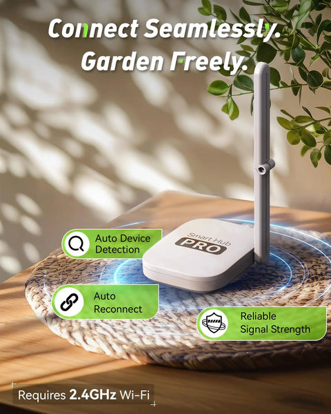 Smart hub for WiFi Hose Timer With Brass Inlet And Outlet No Fuss Setup Smart Sprinkler Controller for Lawn and Garden with 2.4 GHz gateway