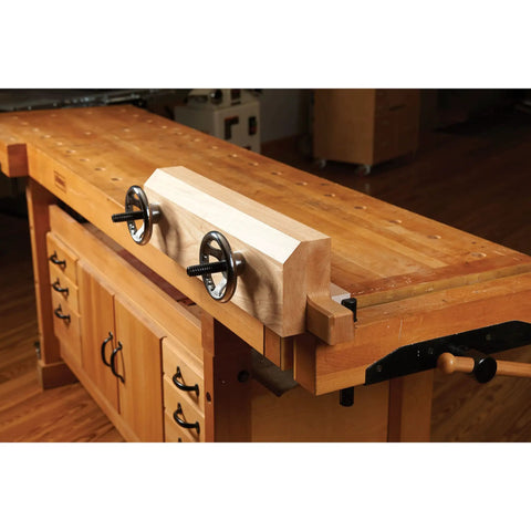 Total Game Changer Moxon Vise Hardware Kit With Two Five Inch Cranking Hand Wheels Plus Acme Threaded Screws For Quick Workshop Bench Upgrades That Actually Hold Tight