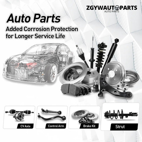 Toyota Rear Disc Brake Caliper Pin Kit Replacement For Camry 2 4L And RAV4 2 4L auto parts assortment with brake kit and strut