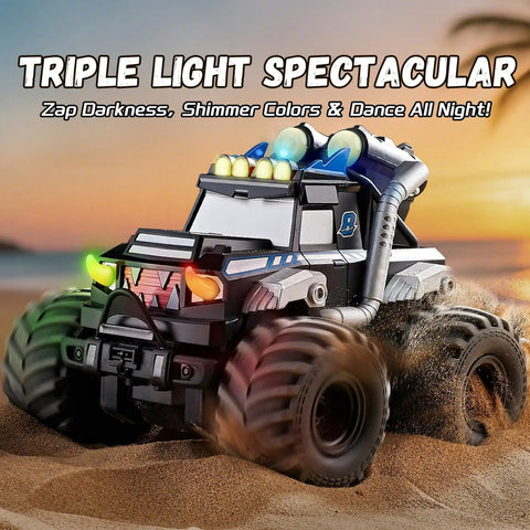 3 In 1 Amphibious RC Car Boat Water Gun With 2 4GHz Control, all-terrain monster truck for kids age 4-8, dual batteries