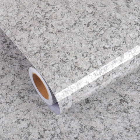 Granite Countertop Contact Paper Waterproof Peel And Stick Marble Wallpaper Self Adhesive For Kitchen Counters Tables Bathrooms Desks And More Removable Vinyl Cover 15.8x78.8 Inch, rolled view