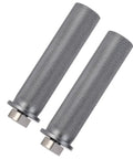 Two Rock Solid 20mm Bench Dogs Aluminum Alloy Workbench Stops in close-up angle, showing texture and design for woodworking.